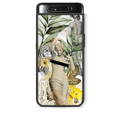 Samsung A80 Woman Statue θήκη από τη Smartfits με σχέδιο στο πίσω μέρος και μαύρο περίβλημα | Smartphone case with colorful back and black bezels by Smartfits