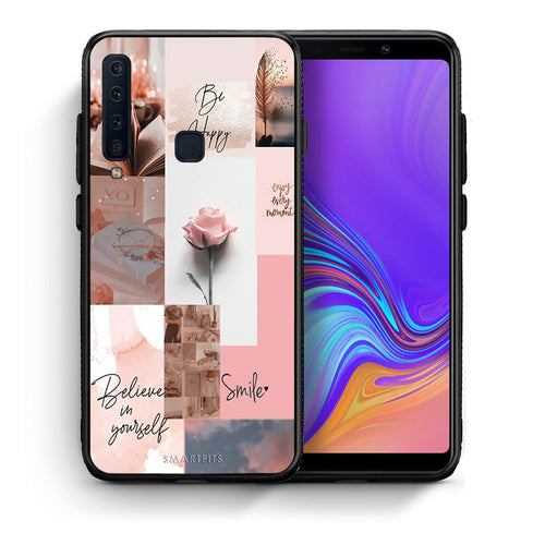 Θήκη Samsung A9 Aesthetic Collage από τη Smartfits με σχέδιο στο πίσω μέρος και μαύρο περίβλημα | Samsung A9 Aesthetic Collage case with colorful back and black bezels