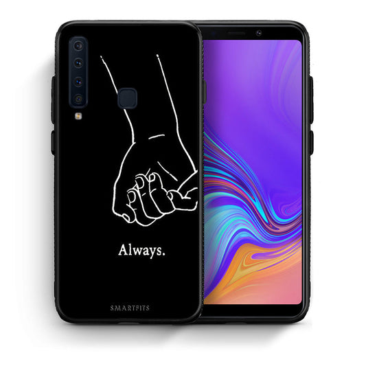 Θήκη Αγίου Βαλεντίνου Samsung A9 Always & Forever 1 από τη Smartfits με σχέδιο στο πίσω μέρος και μαύρο περίβλημα | Samsung A9 Always & Forever 1 case with colorful back and black bezels