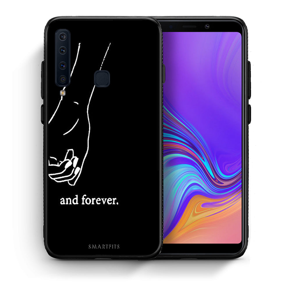 Θήκη Αγίου Βαλεντίνου Samsung A9 Always & Forever 2 από τη Smartfits με σχέδιο στο πίσω μέρος και μαύρο περίβλημα | Samsung A9 Always & Forever 2 case with colorful back and black bezels