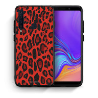 Thumbnail for Θήκη Samsung A9 Red Leopard Animal από τη Smartfits με σχέδιο στο πίσω μέρος και μαύρο περίβλημα | Samsung A9 Red Leopard Animal case with colorful back and black bezels