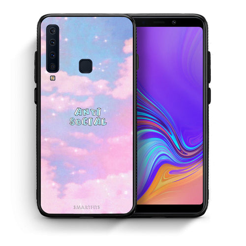 Θήκη Αγίου Βαλεντίνου Samsung A9 Anti Social από τη Smartfits με σχέδιο στο πίσω μέρος και μαύρο περίβλημα | Samsung A9 Anti Social case with colorful back and black bezels