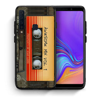 Thumbnail for Θήκη Samsung A9 Awesome Mix από τη Smartfits με σχέδιο στο πίσω μέρος και μαύρο περίβλημα | Samsung A9 Awesome Mix case with colorful back and black bezels