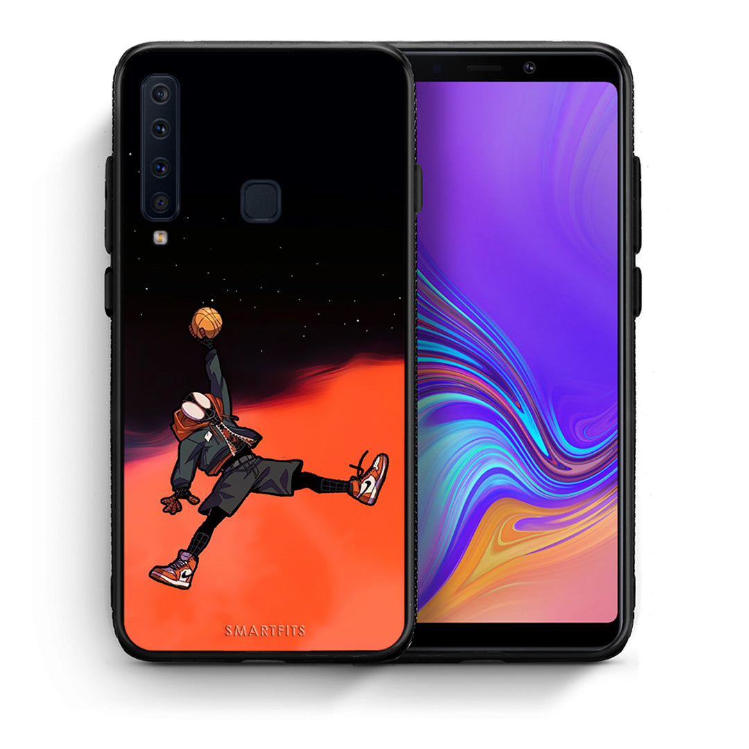 Θήκη Samsung A9 Basketball Hero από τη Smartfits με σχέδιο στο πίσω μέρος και μαύρο περίβλημα | Samsung A9 Basketball Hero case with colorful back and black bezels