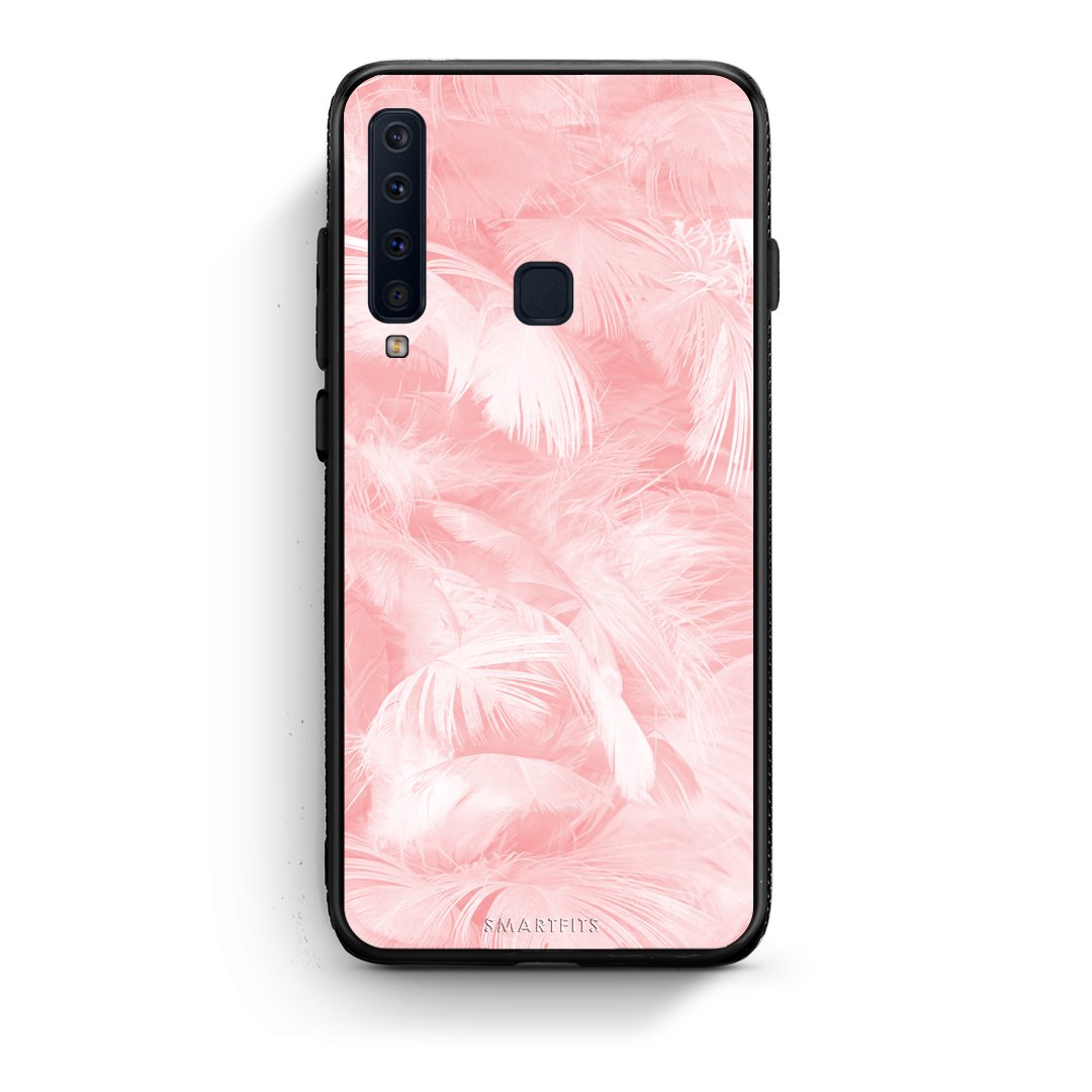33 - samsung galaxy a9  Pink Feather Boho case, cover, bumper