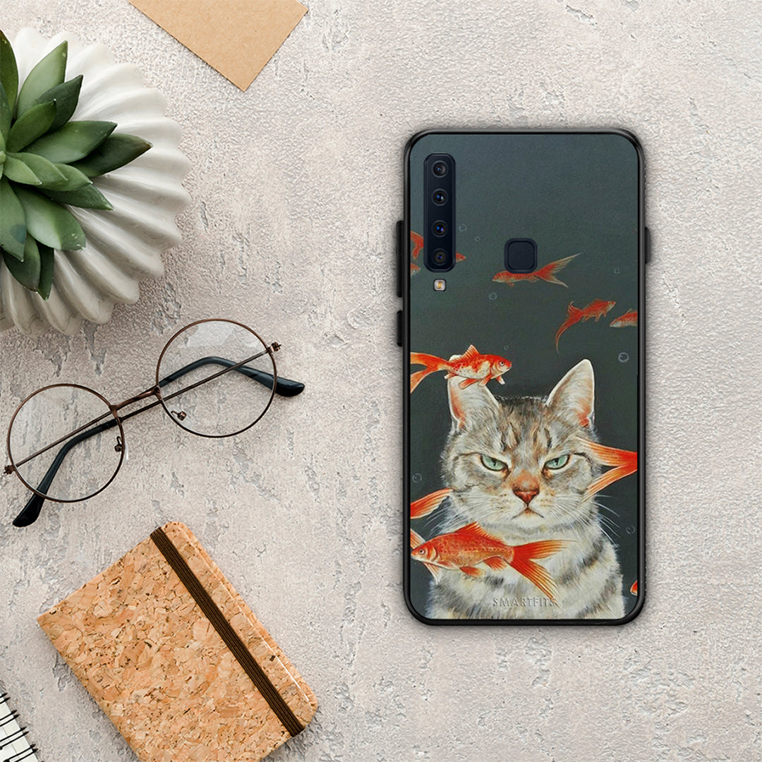 Cat Goldfish - Samsung Galaxy A9 θήκη