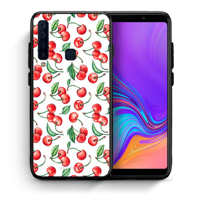Θήκη Samsung A9 Cherry Summer από τη Smartfits με σχέδιο στο πίσω μέρος και μαύρο περίβλημα | Samsung A9 Cherry Summer case with colorful back and black bezels