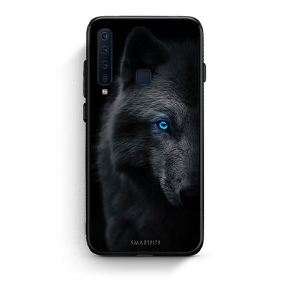samsung a9 Dark Wolf θήκη από τη Smartfits με σχέδιο στο πίσω μέρος και μαύρο περίβλημα | Smartphone case with colorful back and black bezels by Smartfits