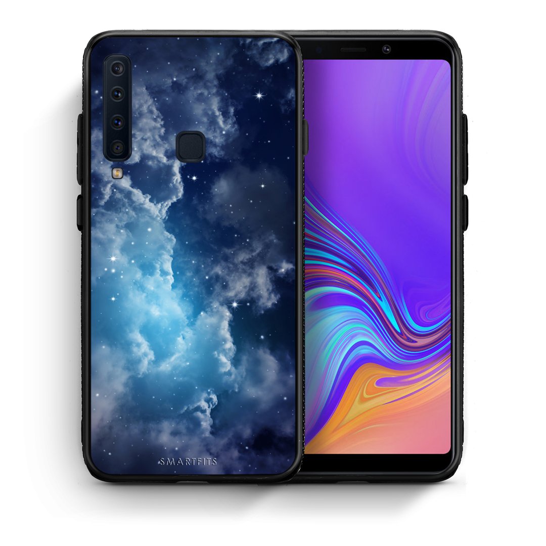Θήκη Samsung A9 Blue Sky Galaxy από τη Smartfits με σχέδιο στο πίσω μέρος και μαύρο περίβλημα | Samsung A9 Blue Sky Galaxy case with colorful back and black bezels