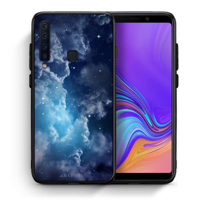Θήκη Samsung A9 Blue Sky Galaxy από τη Smartfits με σχέδιο στο πίσω μέρος και μαύρο περίβλημα | Samsung A9 Blue Sky Galaxy case with colorful back and black bezels