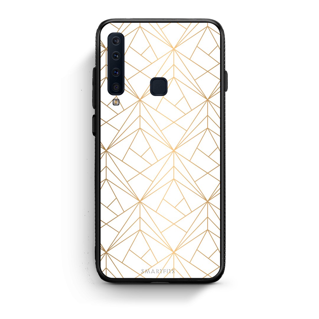 111 - samsung galaxy a9  Luxury White Geometric case, cover, bumper