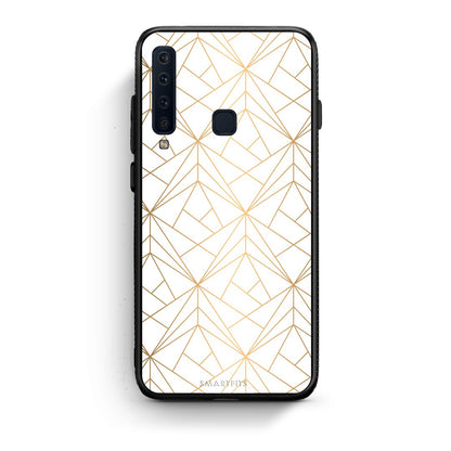 111 - samsung galaxy a9  Luxury White Geometric case, cover, bumper