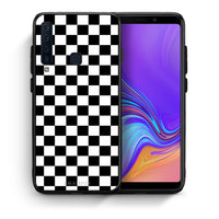 Thumbnail for Θήκη Samsung A9 Squares Geometric από τη Smartfits με σχέδιο στο πίσω μέρος και μαύρο περίβλημα | Samsung A9 Squares Geometric case with colorful back and black bezels