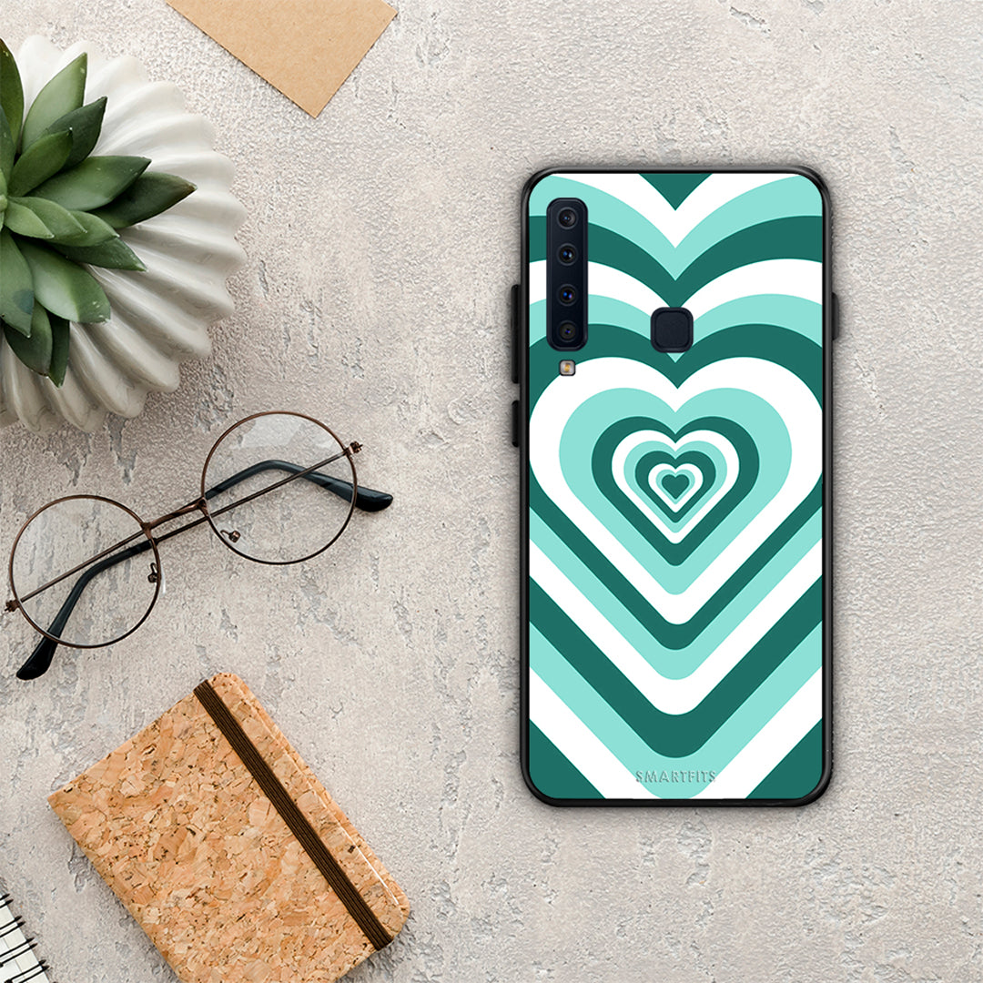 Green Hearts - Samsung Galaxy A9 θήκη