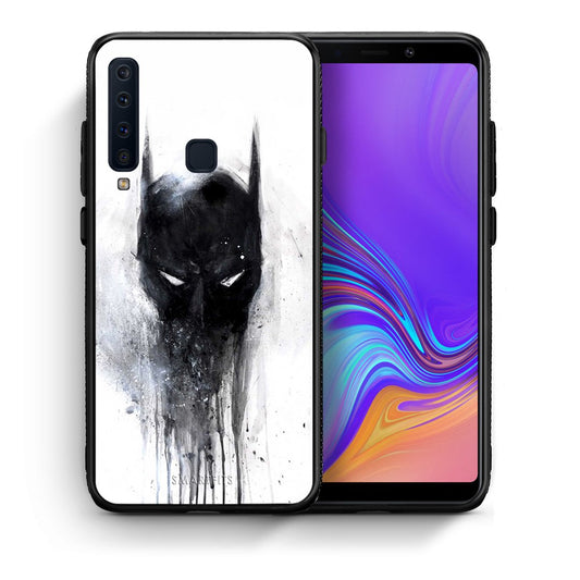 Θήκη Samsung A9 Paint Bat Hero από τη Smartfits με σχέδιο στο πίσω μέρος και μαύρο περίβλημα | Samsung A9 Paint Bat Hero case with colorful back and black bezels