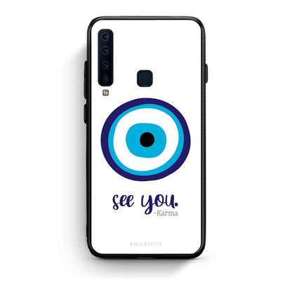 samsung a9 Karma Says θήκη από τη Smartfits με σχέδιο στο πίσω μέρος και μαύρο περίβλημα | Smartphone case with colorful back and black bezels by Smartfits
