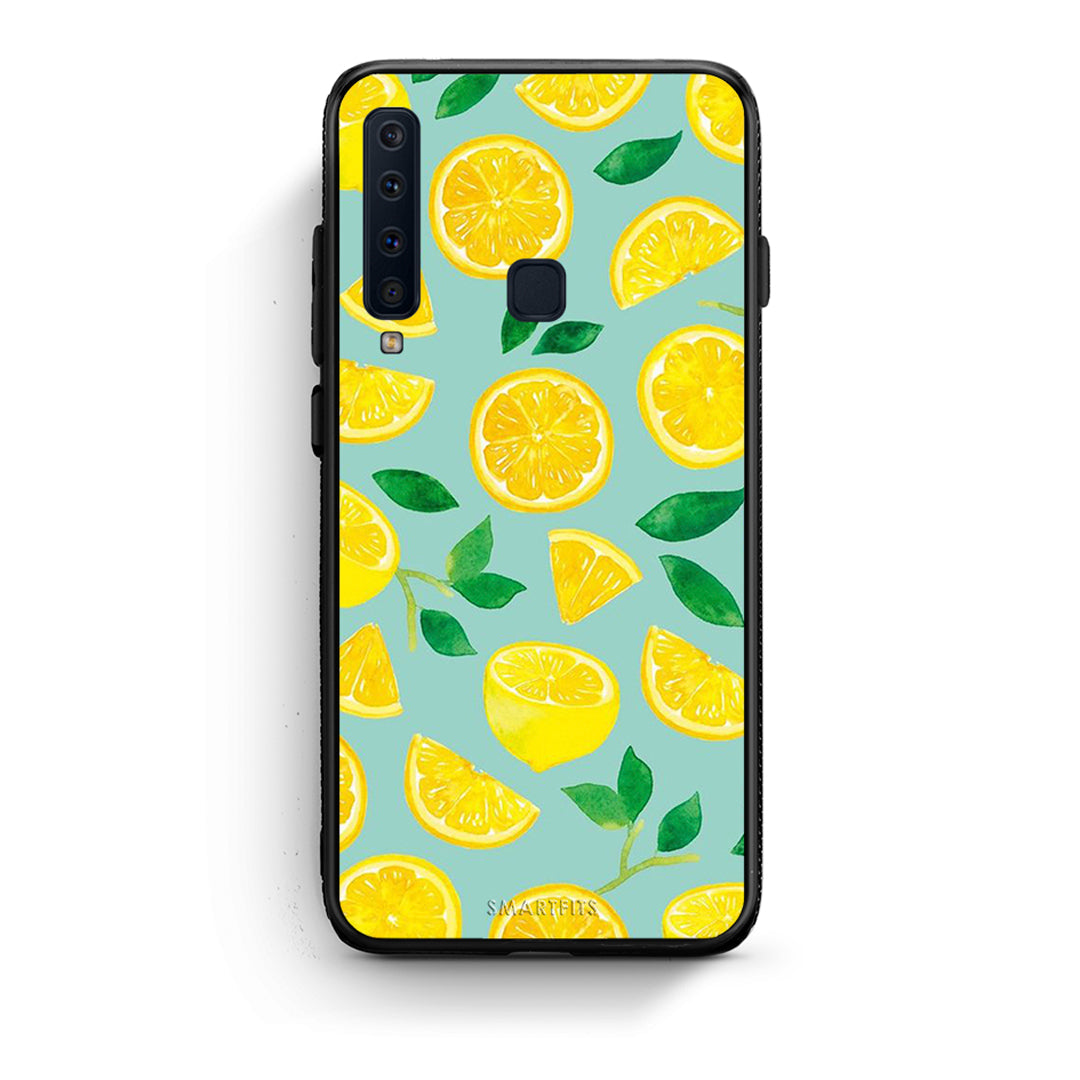 samsung a9 Lemons θήκη από τη Smartfits με σχέδιο στο πίσω μέρος και μαύρο περίβλημα | Smartphone case with colorful back and black bezels by Smartfits