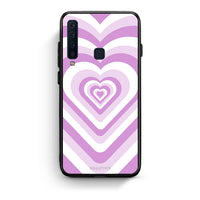 Thumbnail for samsung a9 Lilac Hearts θήκη από τη Smartfits με σχέδιο στο πίσω μέρος και μαύρο περίβλημα | Smartphone case with colorful back and black bezels by Smartfits