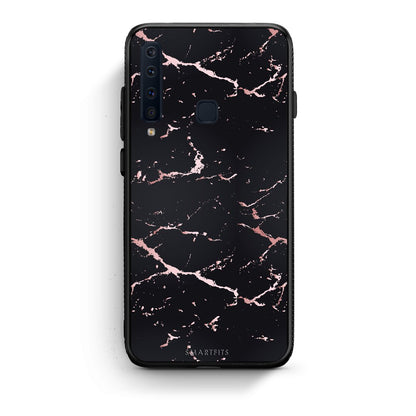 4 - samsung galaxy a9  Black Rosegold Marble case, cover, bumper