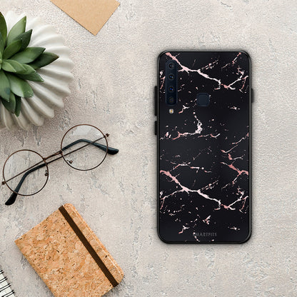 Marble Black Rosegold - Samsung Galaxy A9 θήκη