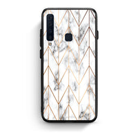 Thumbnail for 44 - samsung galaxy a9  Gold Geometric Marble case, cover, bumper