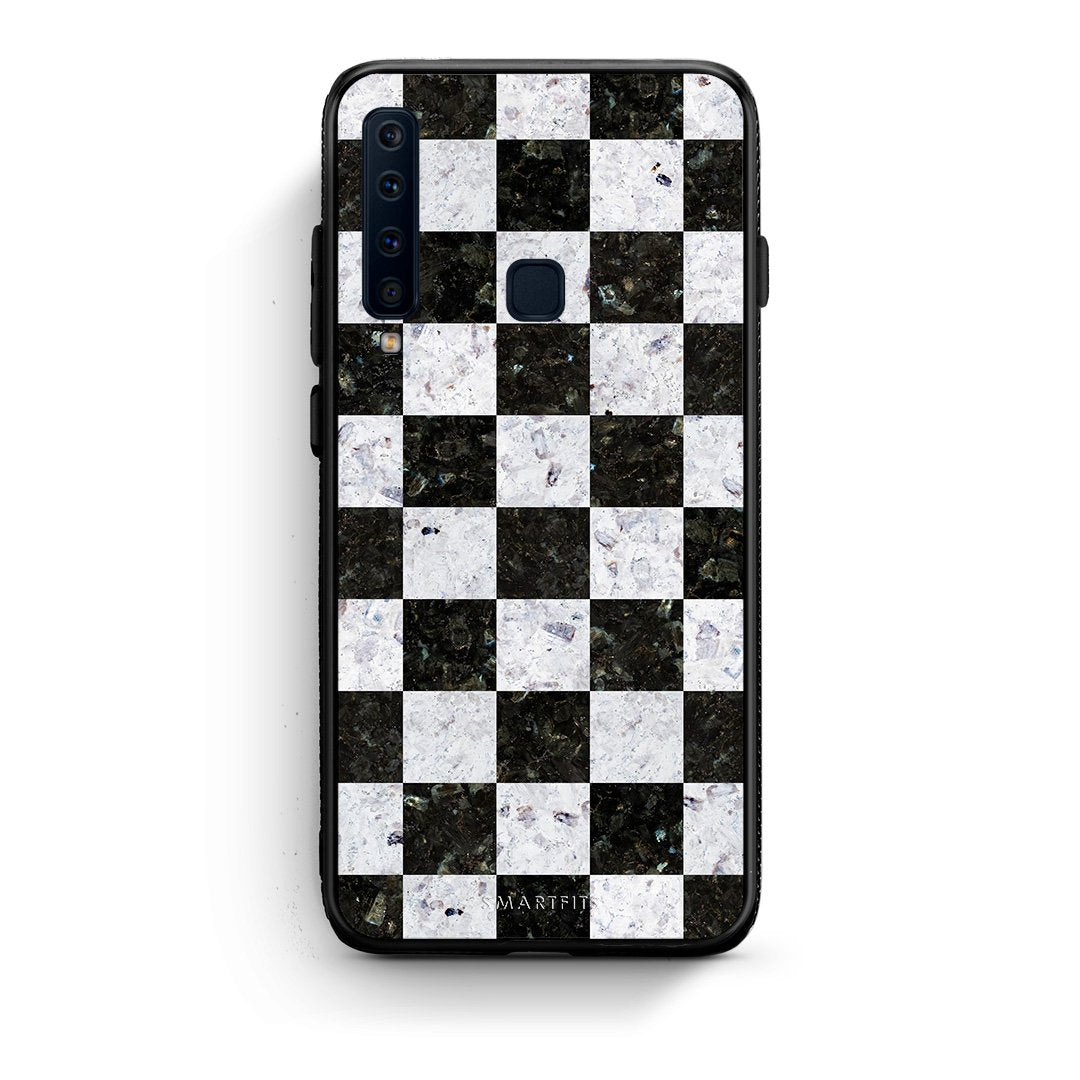 4 - samsung a9 Square Geometric Marble case, cover, bumper