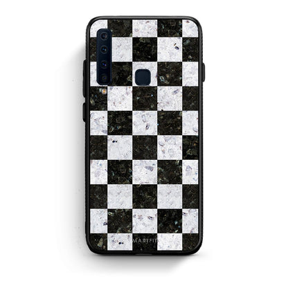 4 - samsung a9 Square Geometric Marble case, cover, bumper