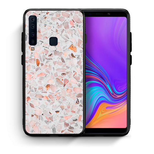 Θήκη Samsung A9 Marble Terrazzo από τη Smartfits με σχέδιο στο πίσω μέρος και μαύρο περίβλημα | Samsung A9 Marble Terrazzo case with colorful back and black bezels