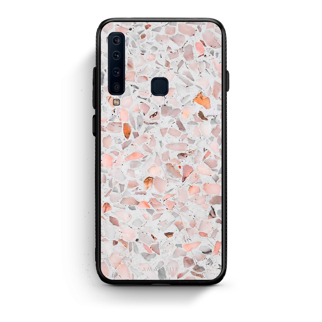 samsung a9 Marble Terrazzo θήκη από τη Smartfits με σχέδιο στο πίσω μέρος και μαύρο περίβλημα | Smartphone case with colorful back and black bezels by Smartfits