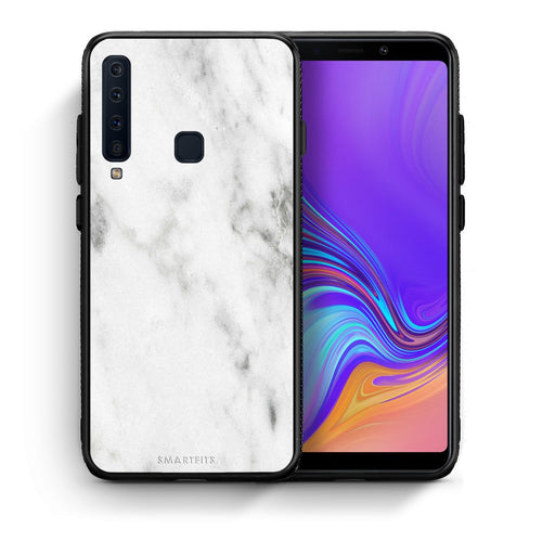 Θήκη Samsung A9 White Marble από τη Smartfits με σχέδιο στο πίσω μέρος και μαύρο περίβλημα | Samsung A9 White Marble case with colorful back and black bezels