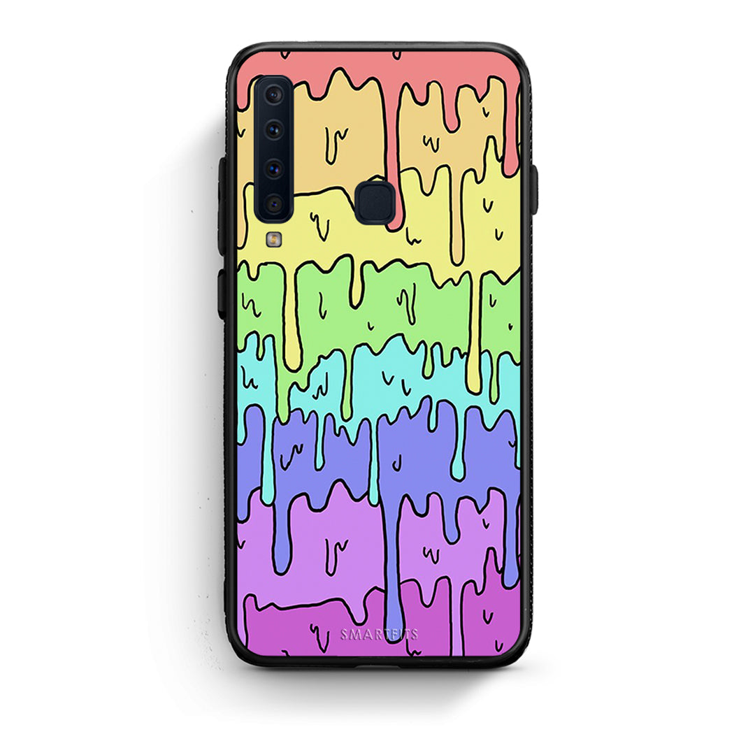 samsung a9 Melting Rainbow θήκη από τη Smartfits με σχέδιο στο πίσω μέρος και μαύρο περίβλημα | Smartphone case with colorful back and black bezels by Smartfits