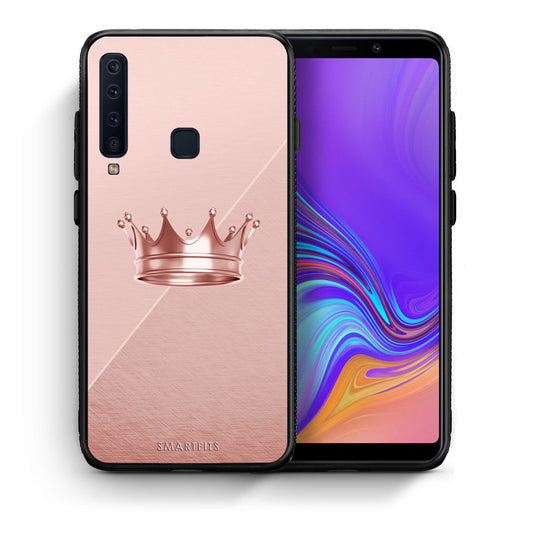 Θήκη Samsung A9 Crown Minimal από τη Smartfits με σχέδιο στο πίσω μέρος και μαύρο περίβλημα | Samsung A9 Crown Minimal case with colorful back and black bezels
