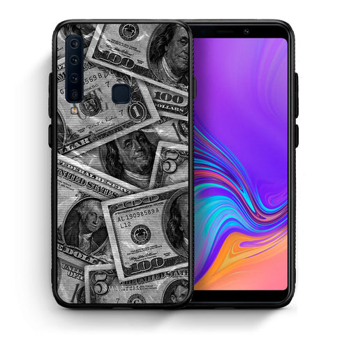 Θήκη Samsung A9 Money Dollars από τη Smartfits με σχέδιο στο πίσω μέρος και μαύρο περίβλημα | Samsung A9 Money Dollars case with colorful back and black bezels