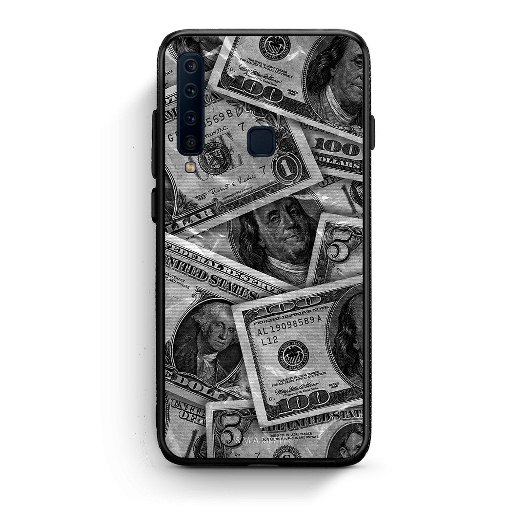 samsung a9 Money Dollars θήκη από τη Smartfits με σχέδιο στο πίσω μέρος και μαύρο περίβλημα | Smartphone case with colorful back and black bezels by Smartfits