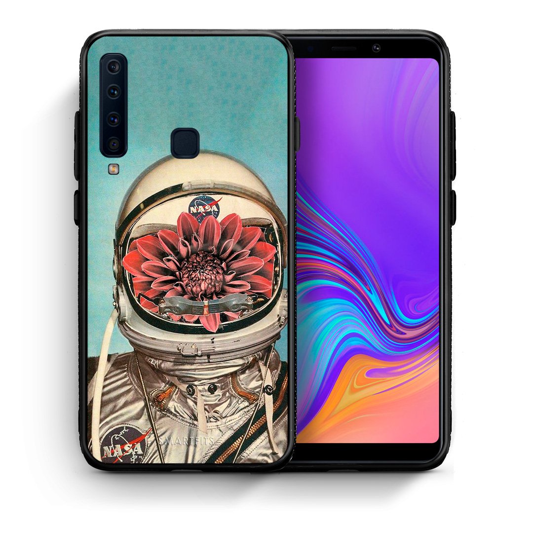 Θήκη Samsung A9 Nasa Bloom από τη Smartfits με σχέδιο στο πίσω μέρος και μαύρο περίβλημα | Samsung A9 Nasa Bloom case with colorful back and black bezels