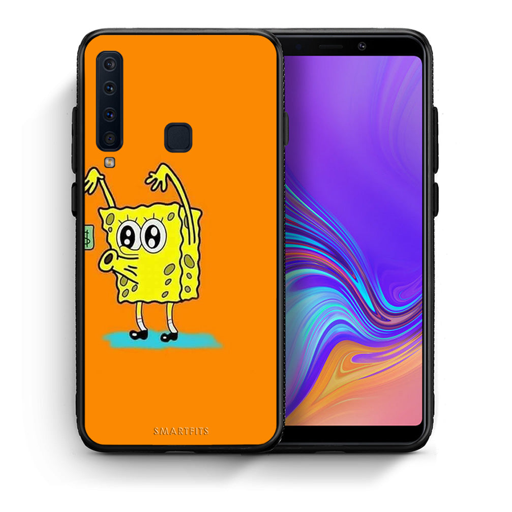 Θήκη Αγίου Βαλεντίνου Samsung A9 No Money 2 από τη Smartfits με σχέδιο στο πίσω μέρος και μαύρο περίβλημα | Samsung A9 No Money 2 case with colorful back and black bezels