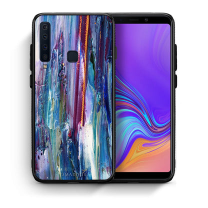 Θήκη Samsung A9 Winter Paint από τη Smartfits με σχέδιο στο πίσω μέρος και μαύρο περίβλημα | Samsung A9 Winter Paint case with colorful back and black bezels