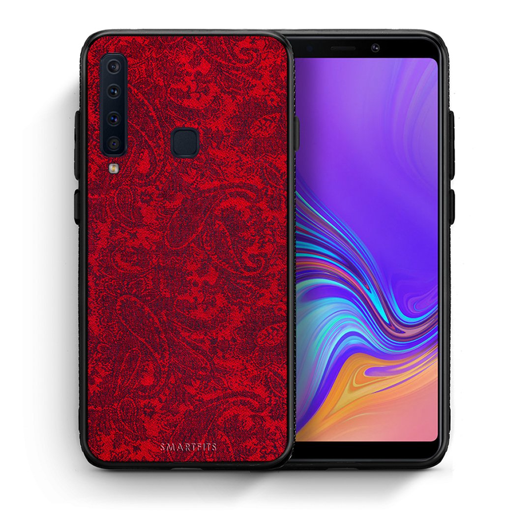 Θήκη Samsung A9 Paisley Cashmere από τη Smartfits με σχέδιο στο πίσω μέρος και μαύρο περίβλημα | Samsung A9 Paisley Cashmere case with colorful back and black bezels