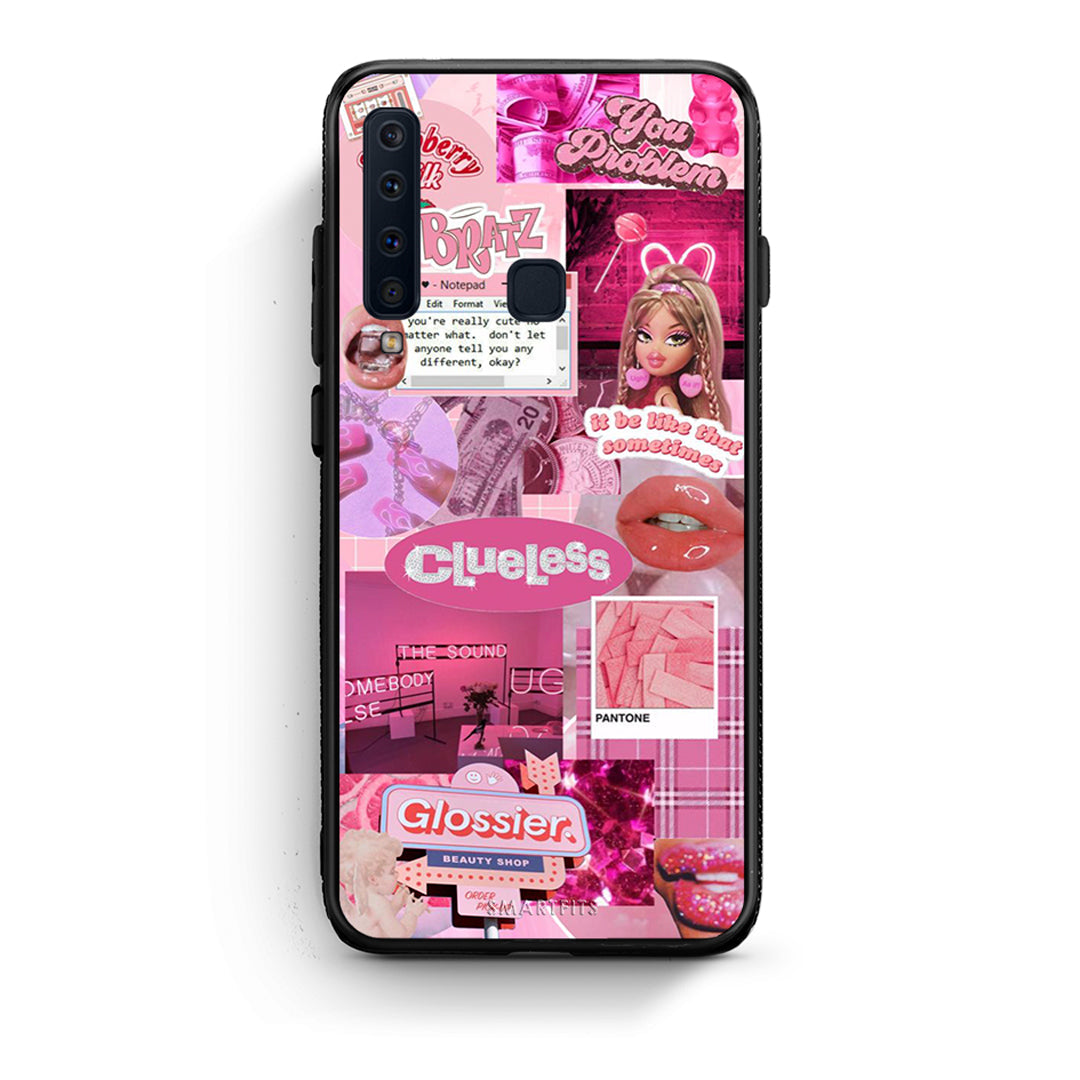 samsung a9 Pink Love Θήκη Αγίου Βαλεντίνου από τη Smartfits με σχέδιο στο πίσω μέρος και μαύρο περίβλημα | Smartphone case with colorful back and black bezels by Smartfits