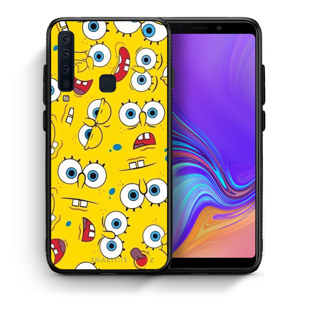 Θήκη Samsung A9 Sponge PopArt από τη Smartfits με σχέδιο στο πίσω μέρος και μαύρο περίβλημα | Samsung A9 Sponge PopArt case with colorful back and black bezels