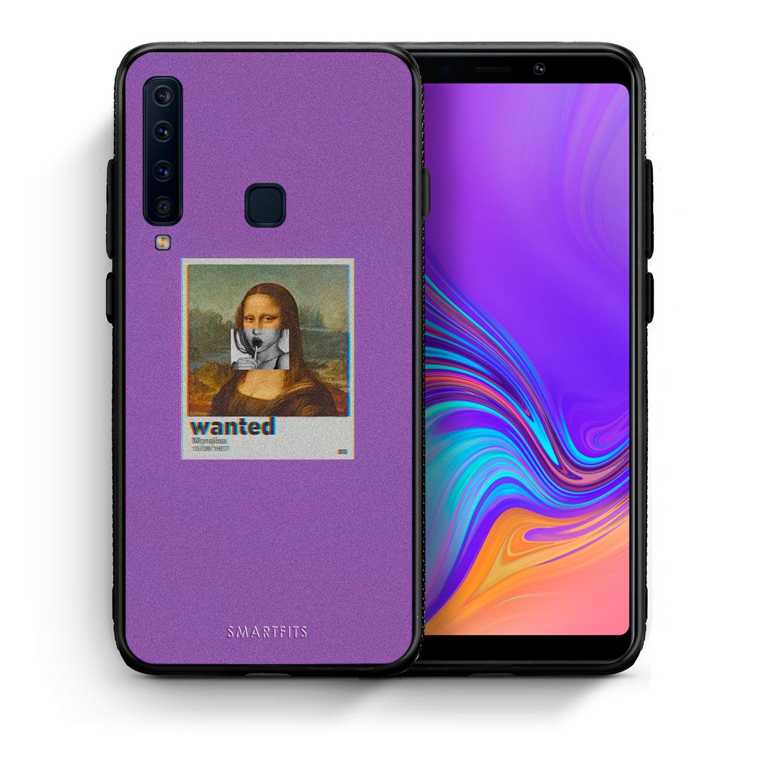 Θήκη Samsung A9 Monalisa Popart από τη Smartfits με σχέδιο στο πίσω μέρος και μαύρο περίβλημα | Samsung A9 Monalisa Popart case with colorful back and black bezels