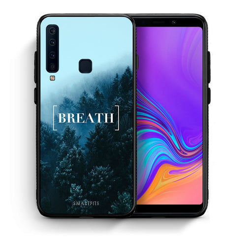 Θήκη Samsung A9 Breath Quote από τη Smartfits με σχέδιο στο πίσω μέρος και μαύρο περίβλημα | Samsung A9 Breath Quote case with colorful back and black bezels