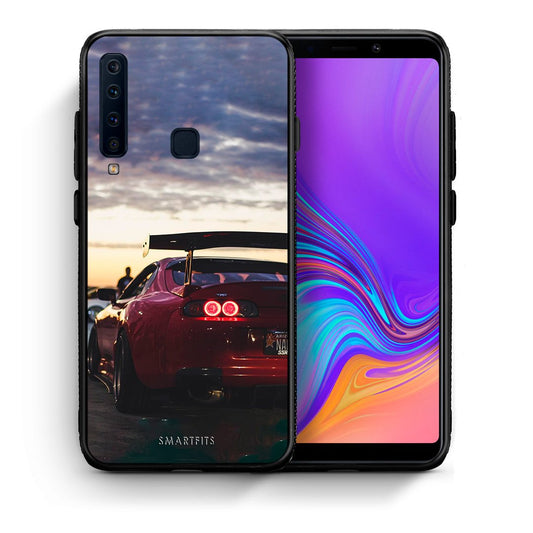 Θήκη Samsung A9 Racing Supra από τη Smartfits με σχέδιο στο πίσω μέρος και μαύρο περίβλημα | Samsung A9 Racing Supra case with colorful back and black bezels