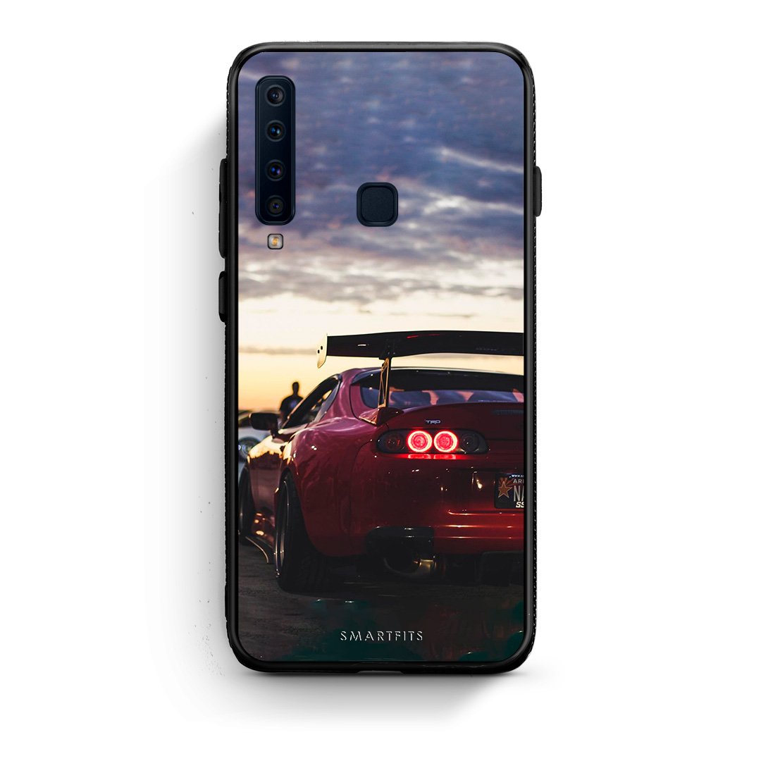 samsung a9 Racing Supra θήκη από τη Smartfits με σχέδιο στο πίσω μέρος και μαύρο περίβλημα | Smartphone case with colorful back and black bezels by Smartfits