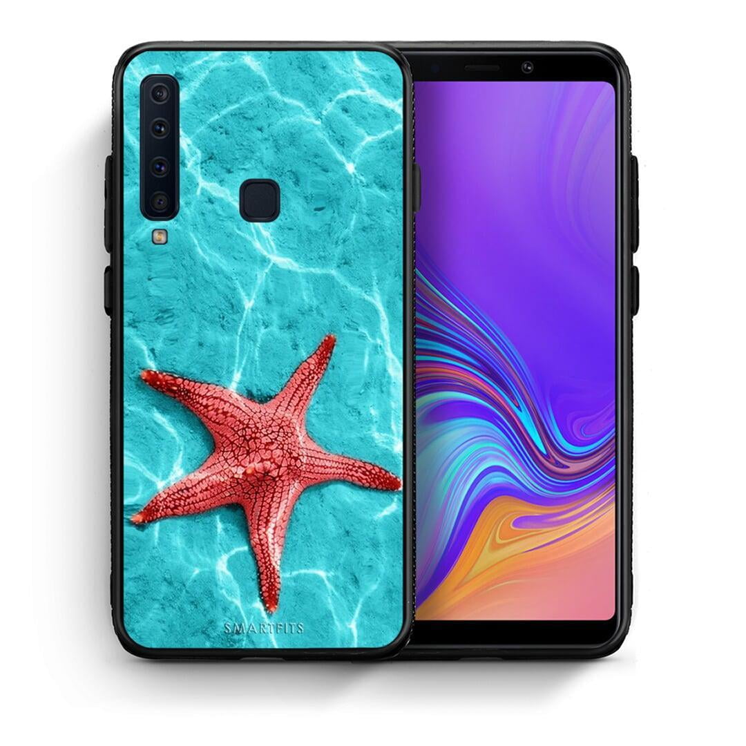 Θήκη Samsung A9 Red Starfish από τη Smartfits με σχέδιο στο πίσω μέρος και μαύρο περίβλημα | Samsung A9 Red Starfish case with colorful back and black bezels
