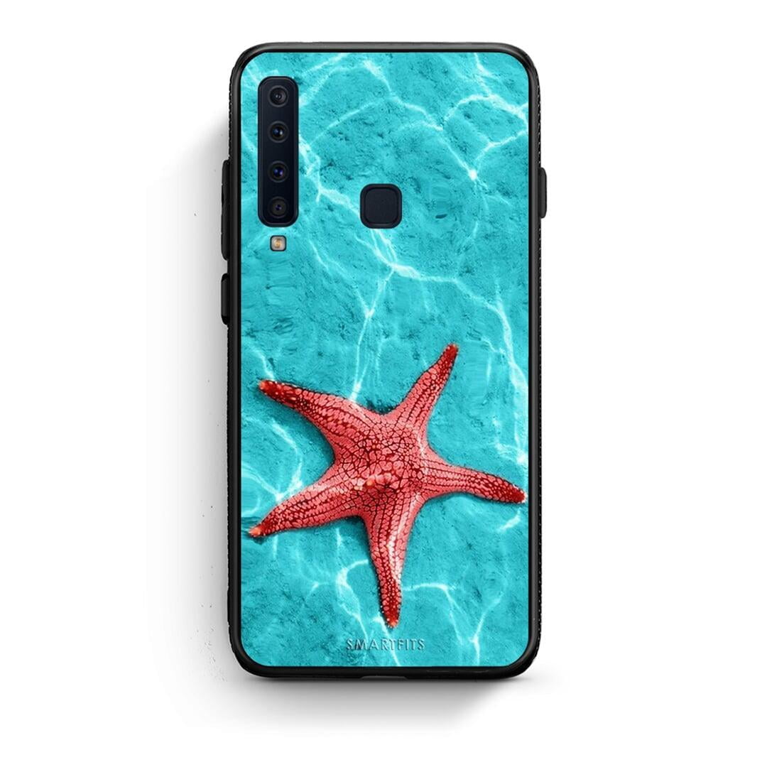samsung a9 Red Starfish Θήκη από τη Smartfits με σχέδιο στο πίσω μέρος και μαύρο περίβλημα | Smartphone case with colorful back and black bezels by Smartfits