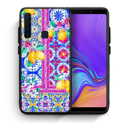 Θήκη Samsung A9 Retro Spring από τη Smartfits με σχέδιο στο πίσω μέρος και μαύρο περίβλημα | Samsung A9 Retro Spring case with colorful back and black bezels