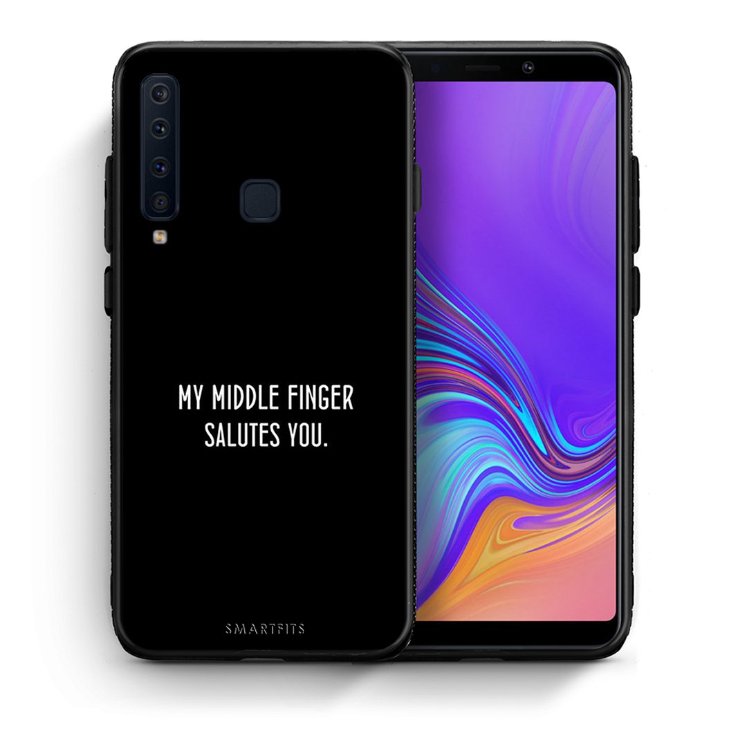 Θήκη Samsung A9 Salute από τη Smartfits με σχέδιο στο πίσω μέρος και μαύρο περίβλημα | Samsung A9 Salute case with colorful back and black bezels