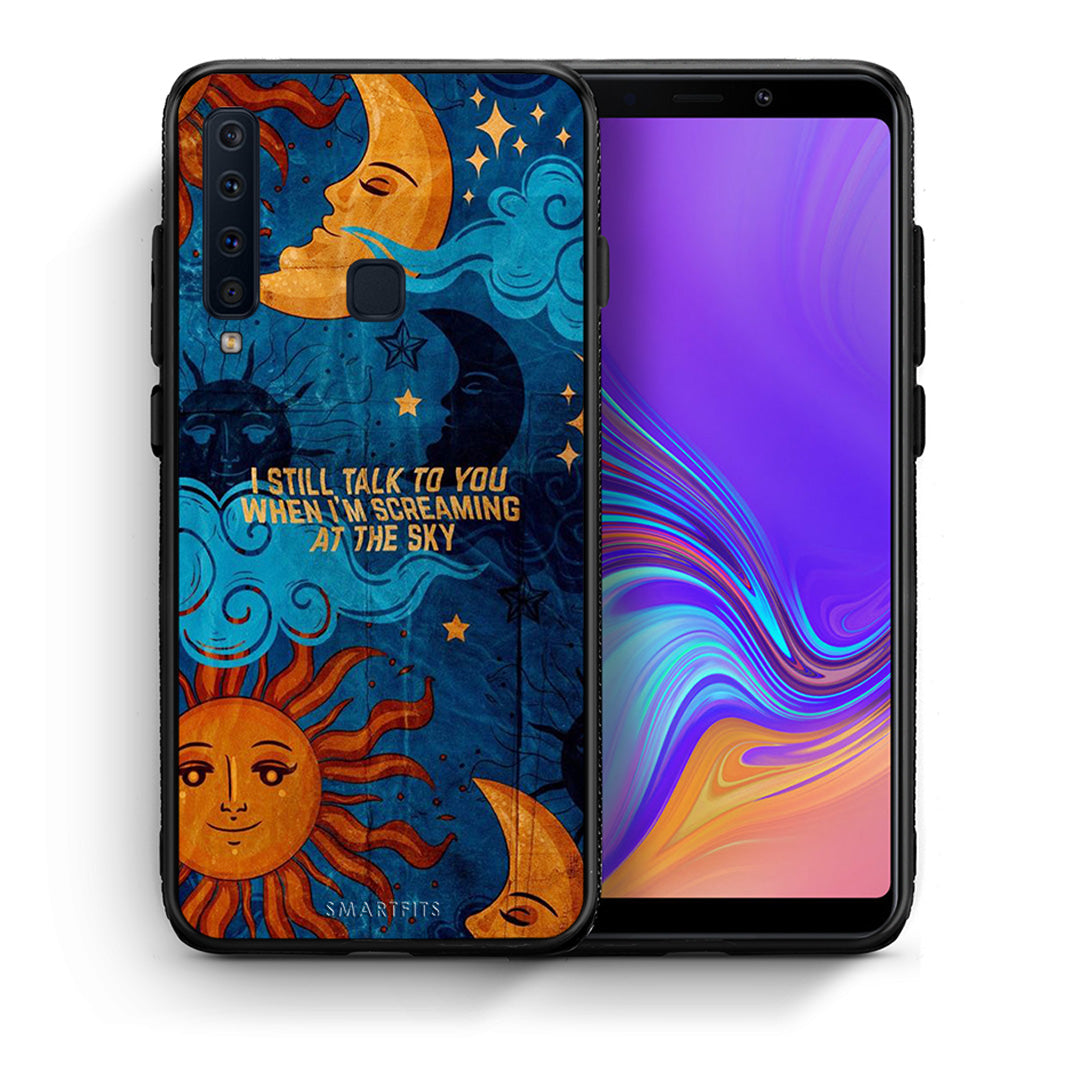 Θήκη Samsung A9 Screaming Sky από τη Smartfits με σχέδιο στο πίσω μέρος και μαύρο περίβλημα | Samsung A9 Screaming Sky case with colorful back and black bezels
