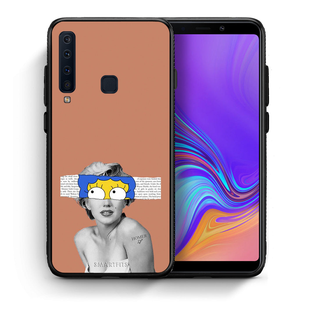 Θήκη Samsung A9 Sim Merilyn από τη Smartfits με σχέδιο στο πίσω μέρος και μαύρο περίβλημα | Samsung A9 Sim Merilyn case with colorful back and black bezels